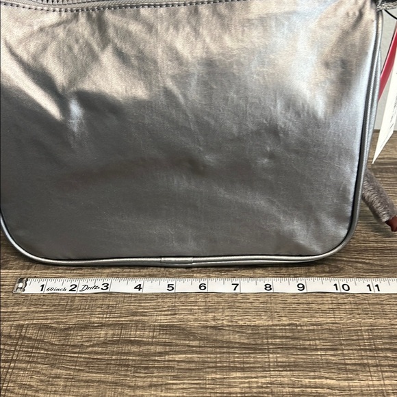 Kipling Silver Crossbody Bag with Iconic Charm “Micah” 🦍 - Picture 11 of 14